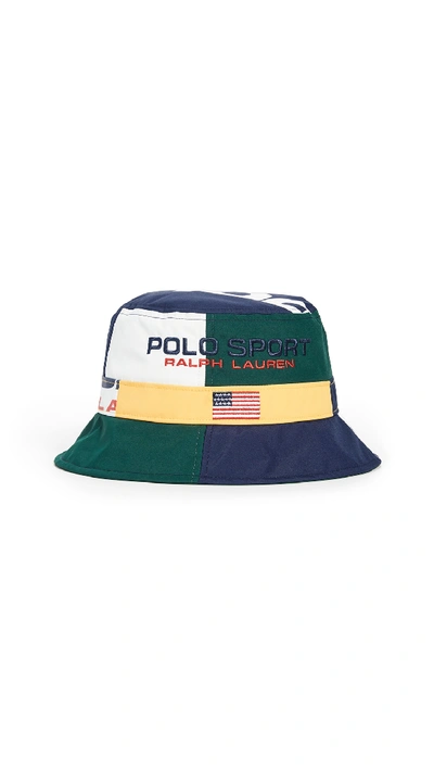 Shop Polo Ralph Lauren Polo Sport Bucket Hat In Multi
