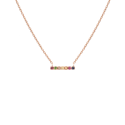 Shop Aurate Kaleidoscope Midi Bar Pendant In Gold