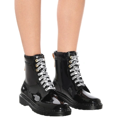 Shop See By Chloé Lace-up Ankle Boots In Black
