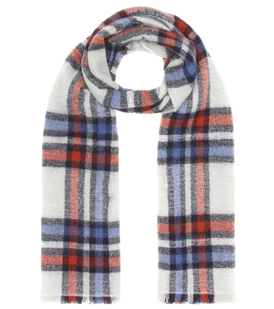 Shop Isabel Marant Suzanne Wool And Cashmere Scarf In White