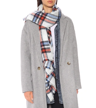 Shop Isabel Marant Suzanne Wool And Cashmere Scarf In White