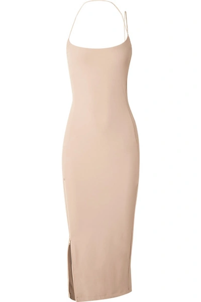 Shop Alix Kenmare Stretch-jersey Midi Dress In Blush