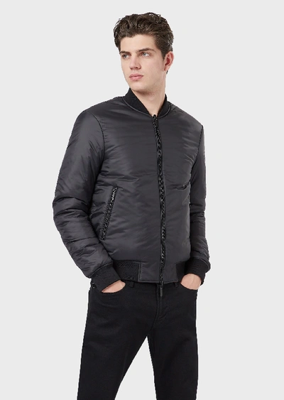 Shop Emporio Armani Blouson Jackets - Item 41913865 In Black 1