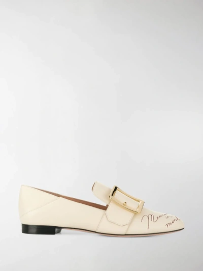 Shop Bally Signed Janelle Loafers In Neutrals