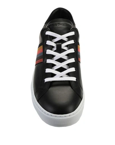 Shop Paul Smith Mens Shoe Hansen Black Artist Stripe Man Sneakers Black Size 7 Calfskin