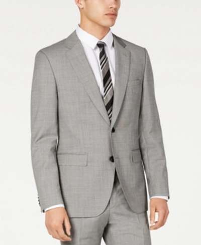 Hugo Boss Men's Modern-fit Light Gray Crosshatch Suit Jacket In Light Grey  | ModeSens