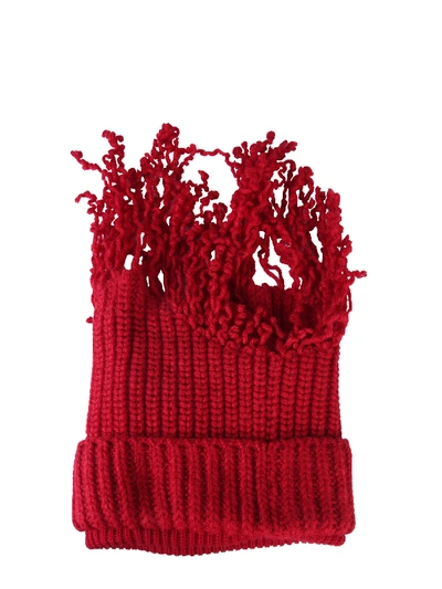 Shop Marni Wool Hat In Rosso