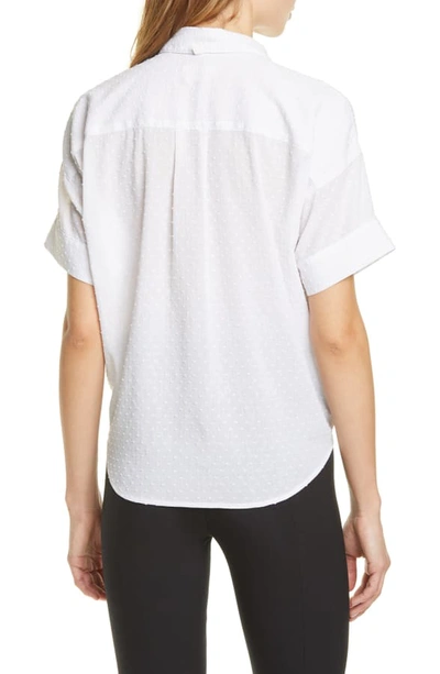 Shop Rag & Bone Lenny Tie Front Shirt In White