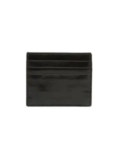 Shop Bottega Veneta Women's Leather Card Case In Black
