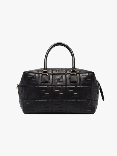 Shop Fendi Boston Small Tote Bag In Black