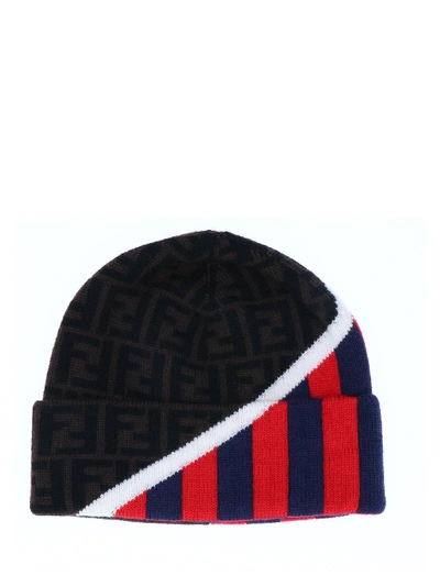 Shop Fendi Beanie In Multicolor