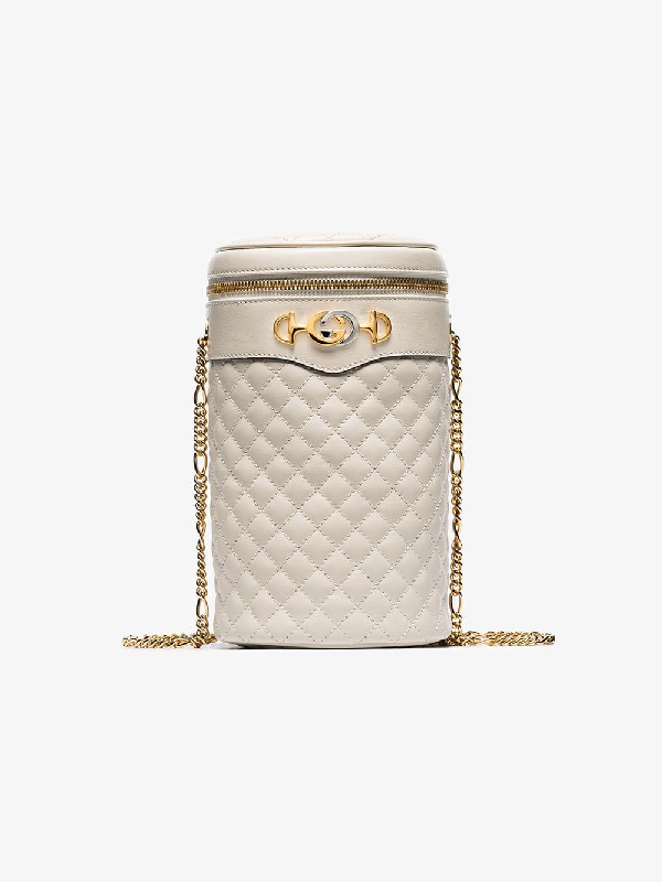 gucci white quilted bag