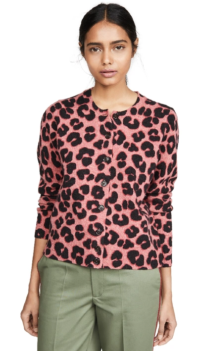Shop Marc Jacobs The Printed Cardigan In Pink