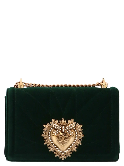 Shop Dolce & Gabbana Devotion Bag In Green