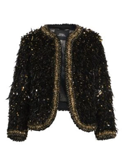 Shop Marc Jacobs Runway Embellished Wool Bouclé Jacket In Black