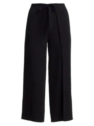 Shop Cinq À Sept Renata Tie-waist Pants In Black