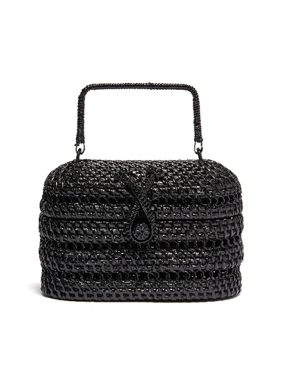 Shop Cult Gaia 'max' Top Handle Rattan Bag