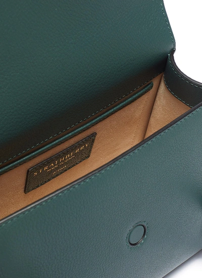 Shop Strathberry 'allegro Mini' Leather Satchel In Green