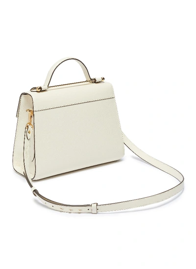 Shop Strathberry 'allegro Midi' Leather Satchel In White