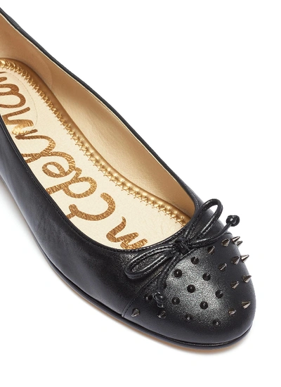Shop Sam Edelman 'mirna' Stud Toe Leather Ballet Flats