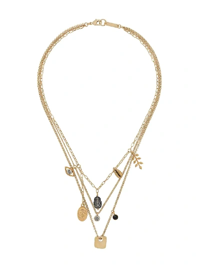 Shop Isabel Marant Vedette Multi-chain Necklace In Gold
