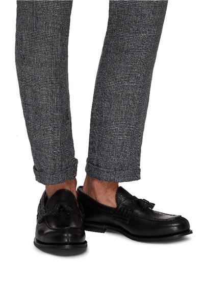 Shop Church's 'tiverton' Tassel Leather Penny Loafers In Black
