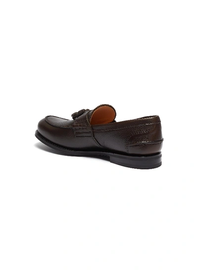 Shop Church's 'tiverton' Tassel Leather Penny Loafers In Dark Brown