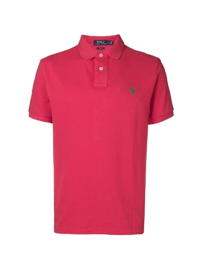 Shop Polo Ralph Lauren Classic Logo Polo Shirt In Red