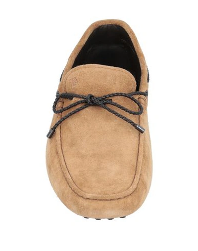 Shop Tod's Loafers In Sand