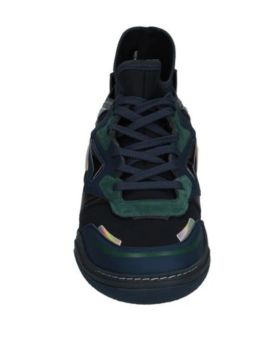 Shop Lanvin Sneakers In Dark Blue