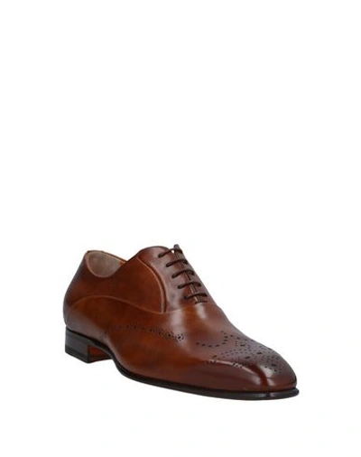 Santoni Lace-up Shoes In Brown