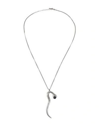 Shop Saint Laurent Necklace In Silver