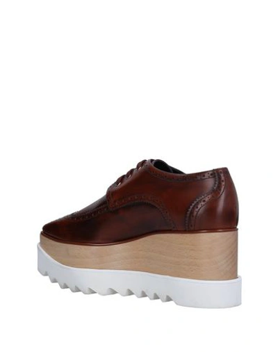 Shop Stella Mccartney Lace-up Shoes In Brown