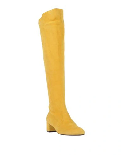 Shop L'autre Chose Knee Boots In Yellow