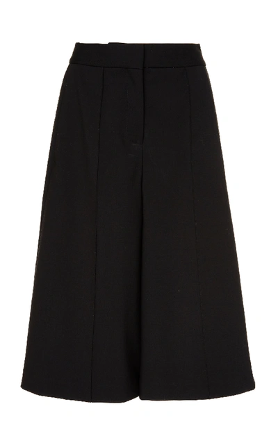 Shop Adam Lippes Flared Culottes In Black