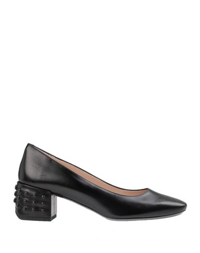 Shop Tod's Woman Pumps Black Size 6.5 Soft Leather