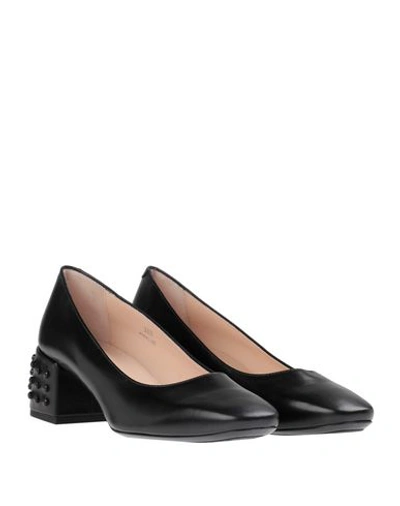 Shop Tod's Woman Pumps Black Size 6.5 Soft Leather