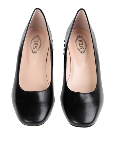 Shop Tod's Woman Pumps Black Size 6.5 Soft Leather