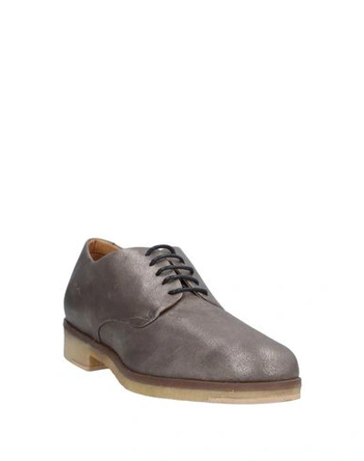 Shop Alberto Guardiani Laced Shoes In Dove Grey
