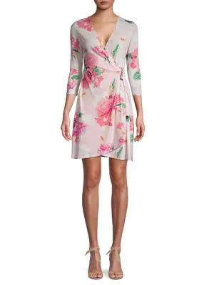 calvin klein pink dress with pearls