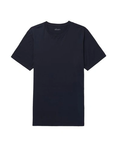 Shop Albam T-shirt In Dark Blue