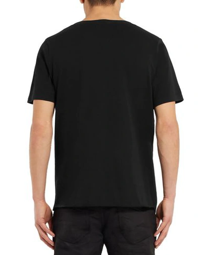 Shop Saint Laurent T-shirts In Black