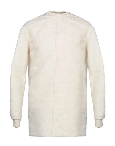Shop Rick Owens Sweatshirt In Ivory