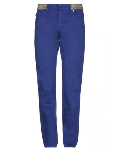 Shop Dirk Bikkembergs Casual Pants In Dark Purple