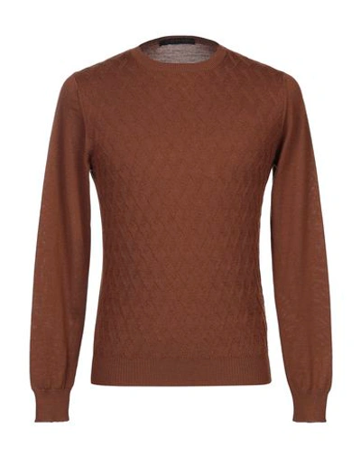 Shop Jeordie's Sweaters In Brown