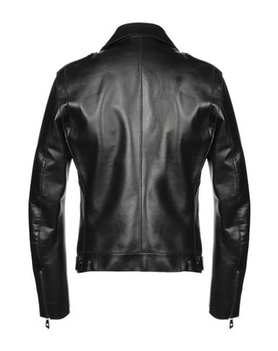 Shop Versace Biker Jacket In Black