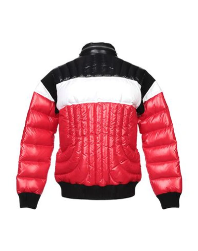 Shop Balmain Down Jackets In Red