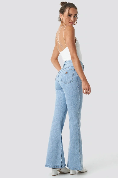 Shop Abrand A Double Oh Flare Jeans Blue In Walk Away