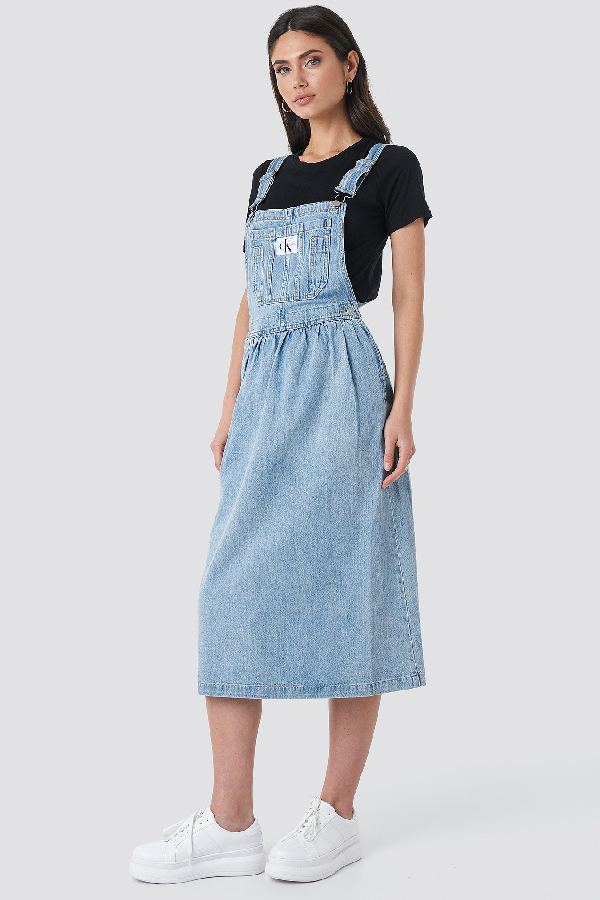 calvin klein dungaree dress