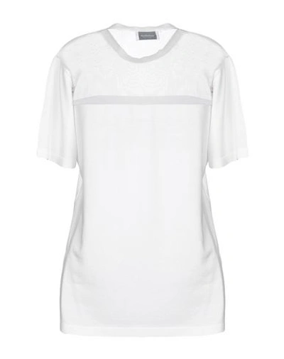 Shop Dondup Woman T-shirt White Size 6 Viscose, Polyamide, Polyester